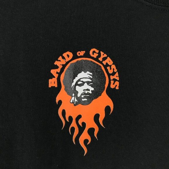 Jerzees Jimi Hendrix Band of Gypsys T-Shirt Men's Medium Black Crew Neck Music - Picture 2 of 9